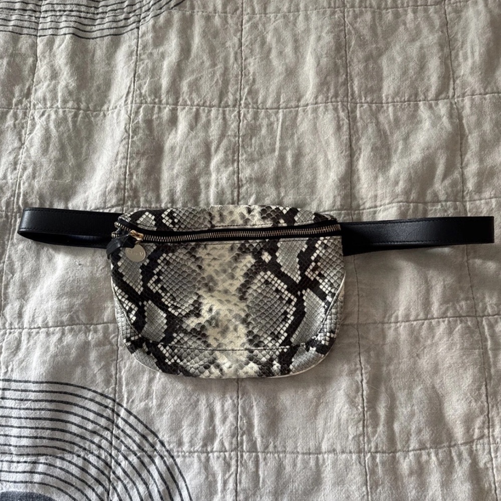 Clare V Fanny Pack Python